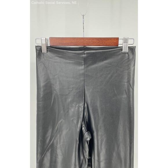 Joie Black Women's Faux Leather Leggings - Contemporary Fit - Size Medium - Picture 4 of 9